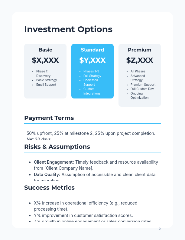 SMB Digital Transformation Consulting Proposal