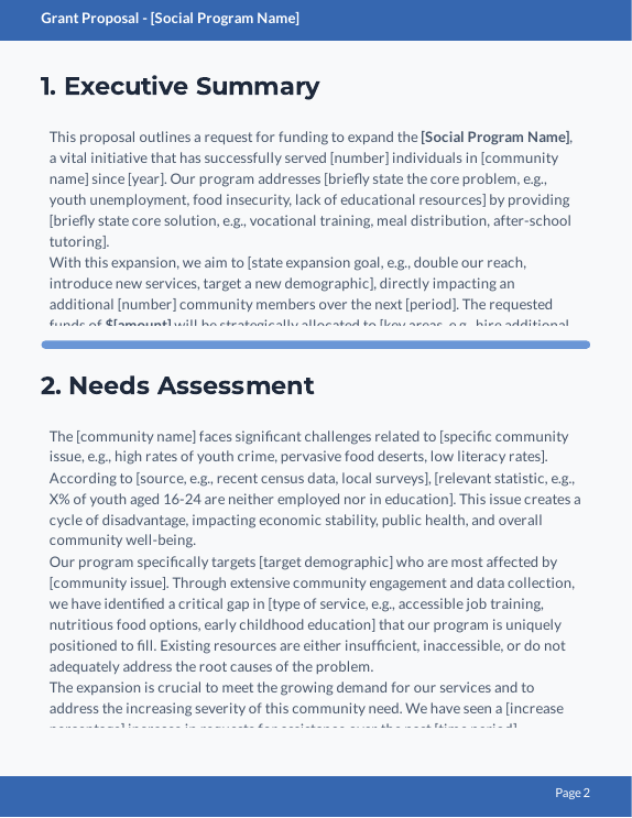 Community Grant Proposal for Program Expansion