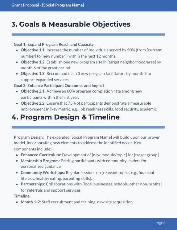 Community Grant Proposal for Program Expansion