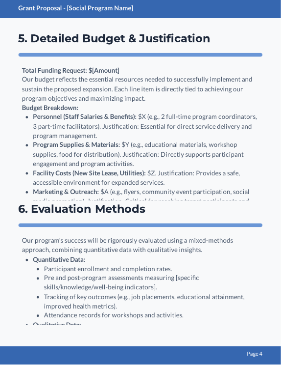 Community Grant Proposal for Program Expansion