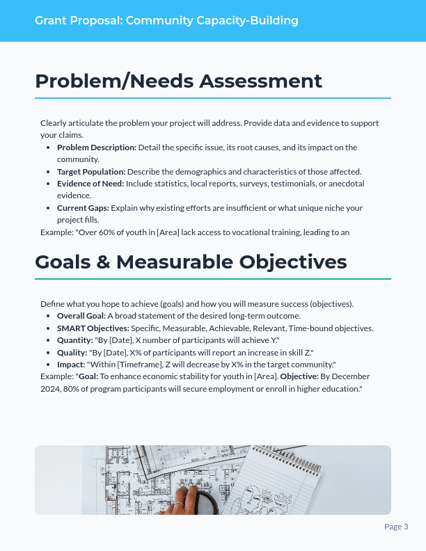 Community Grant Proposal for Capacity Building