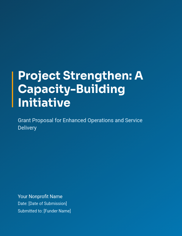 Capacity-Building Grant Proposal for Nonprofits
