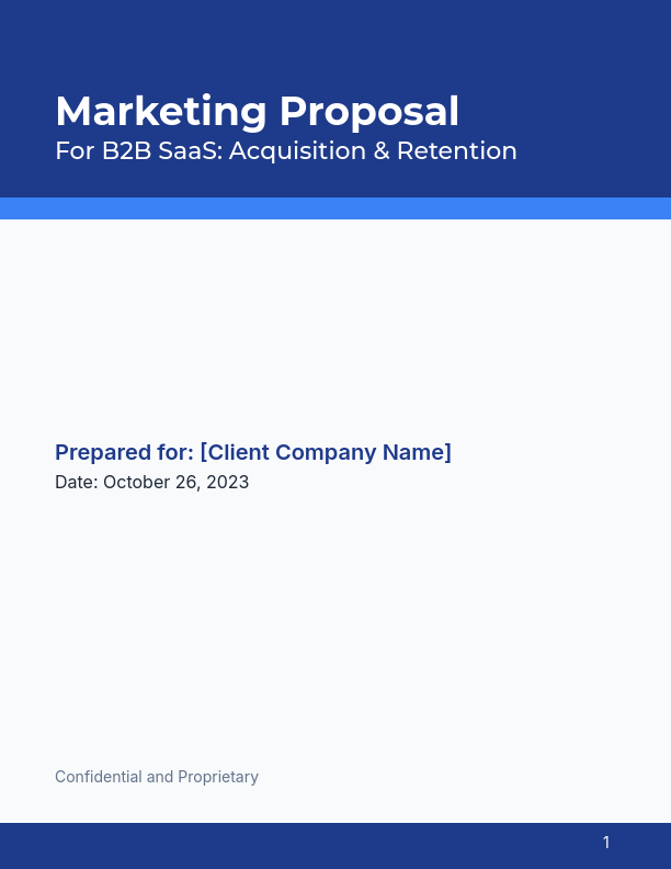 B2B SaaS Growth Marketing Proposal