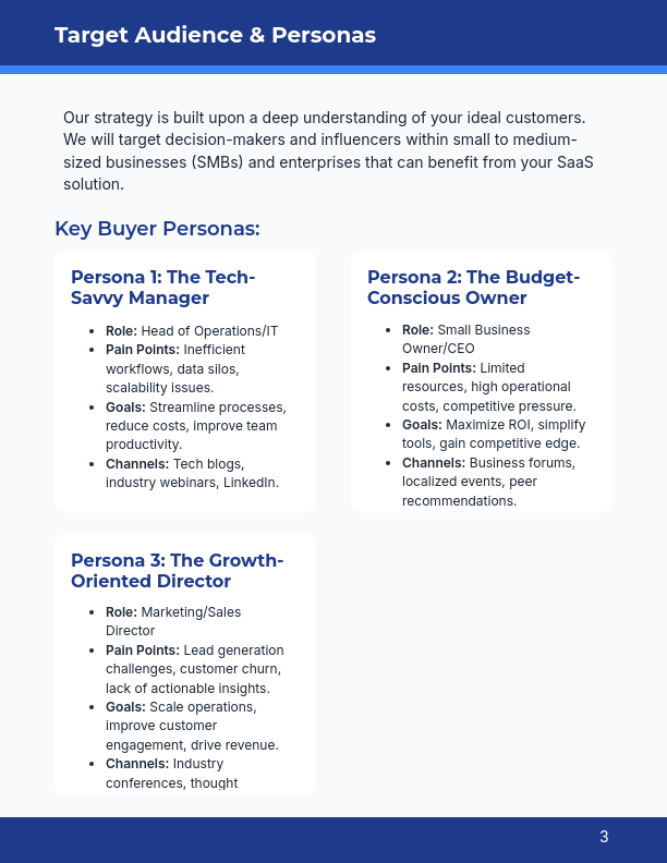 B2B SaaS Growth Marketing Proposal