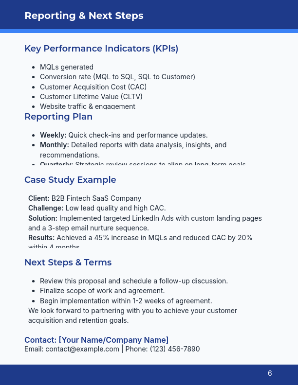 B2B SaaS Growth Marketing Proposal