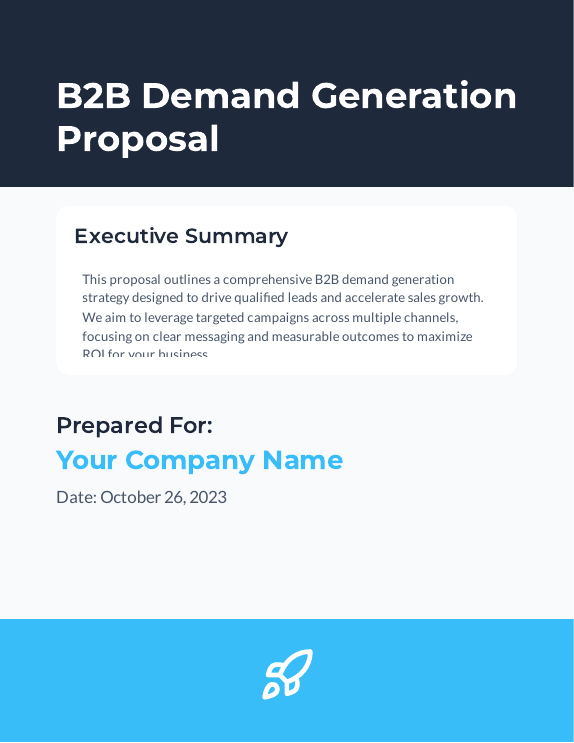 B2B Demand-Gen Marketing Proposal