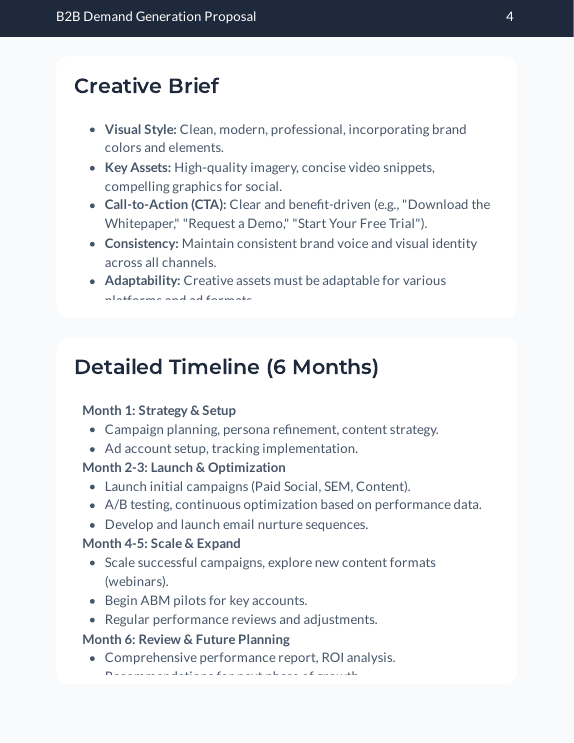 B2B Demand-Gen Marketing Proposal