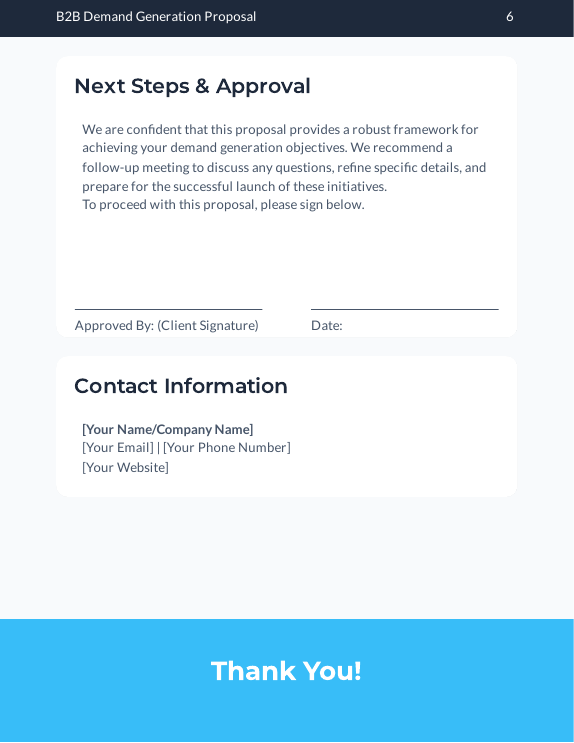 B2B Demand-Gen Marketing Proposal