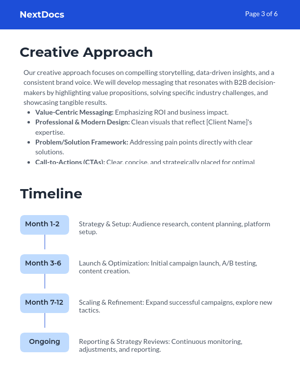 B2B Growth Marketing Proposal — Campaign Plan