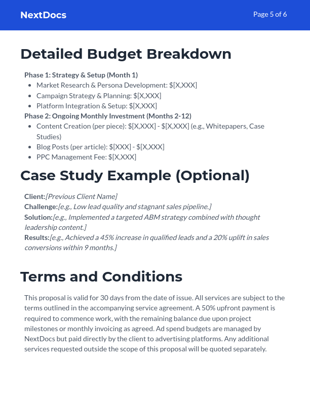 B2B Growth Marketing Proposal — Campaign Plan