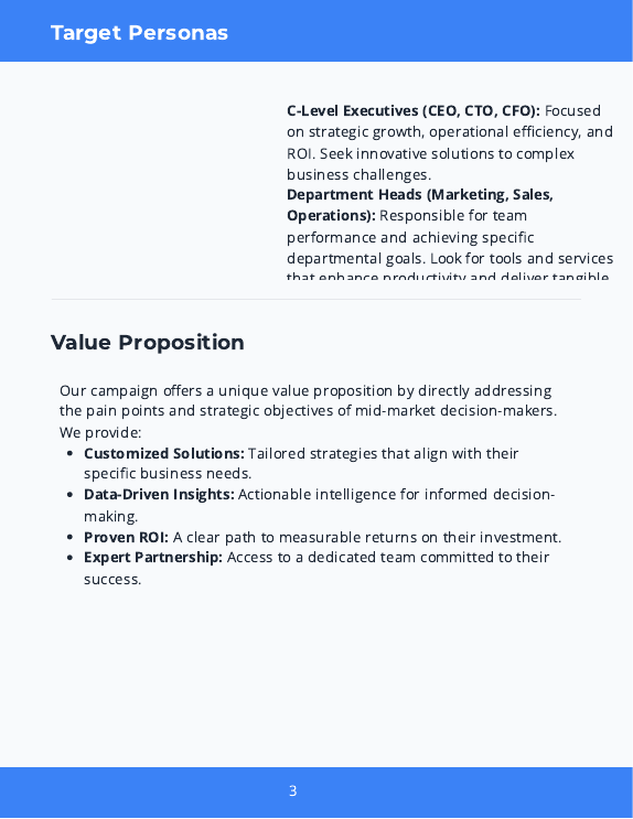 B2B Lead-Gen Campaign Proposal for SMBs