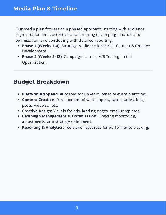 B2B Lead-Gen Campaign Proposal for SMBs