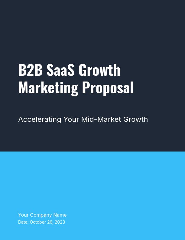B2B SaaS Growth Marketing Proposal
