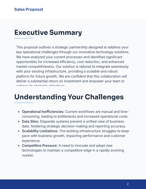 Strategic Enterprise Sales Proposal (New Account)