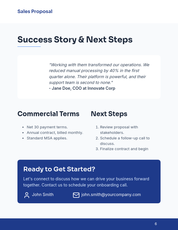 Strategic Enterprise Sales Proposal (New Account)