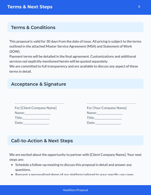 Mid-Market SaaS Sales Proposal - ROI Focus