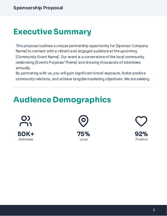 Corporate Sponsorship for Community Events