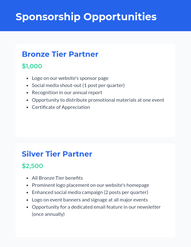 Brand Partnership Proposal for Youth Programs