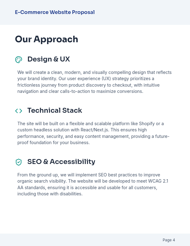 E-commerce Conversion Redesign Proposal