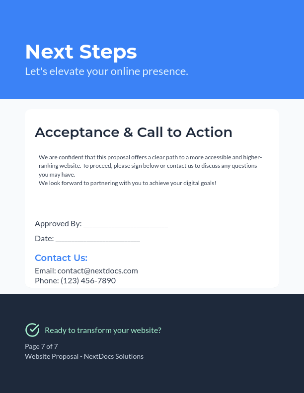 Accessibility & SEO Website Proposal for SMBs