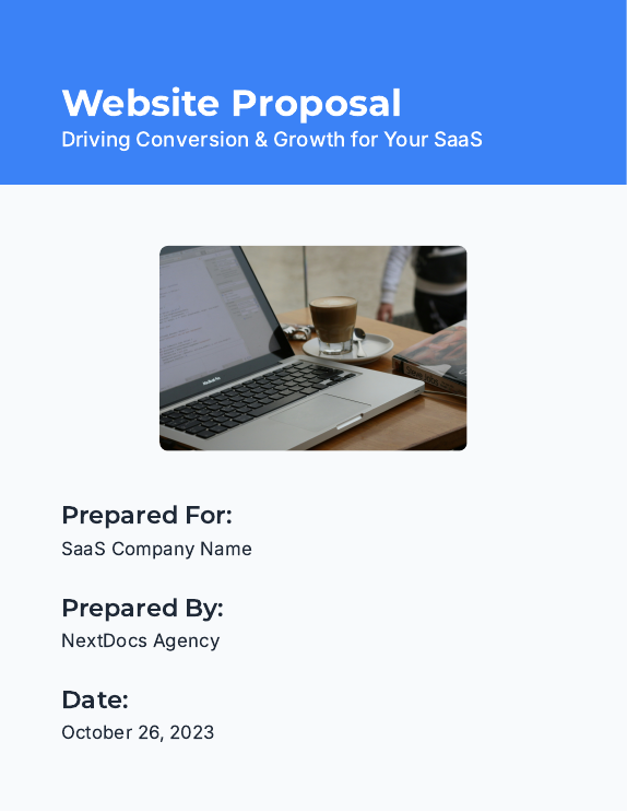 Conversion-Driven SaaS Website Proposal