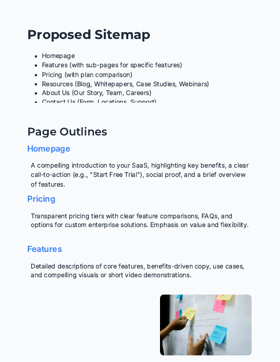 Conversion-Driven SaaS Website Proposal