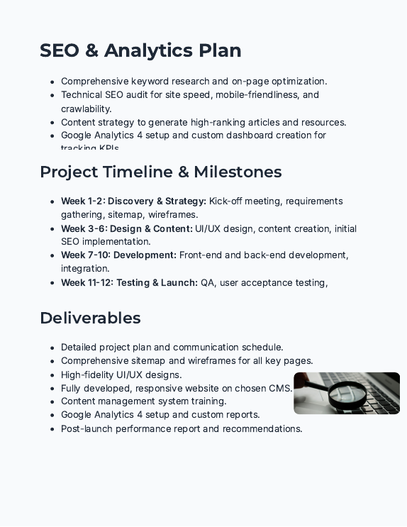 Conversion-Driven SaaS Website Proposal