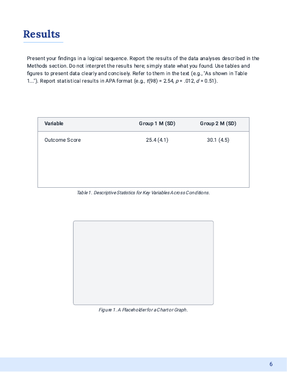Undergraduate Academic Report: Methods Emphasis