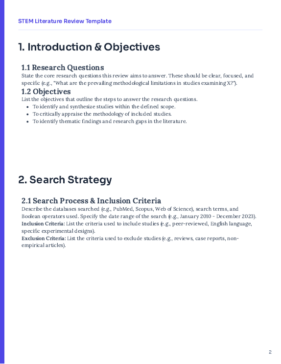 STEM Literature Review: Methods & Gaps