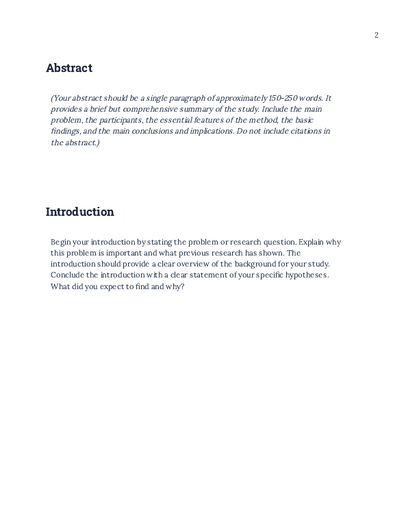 Academic Lab Methods & Results Report