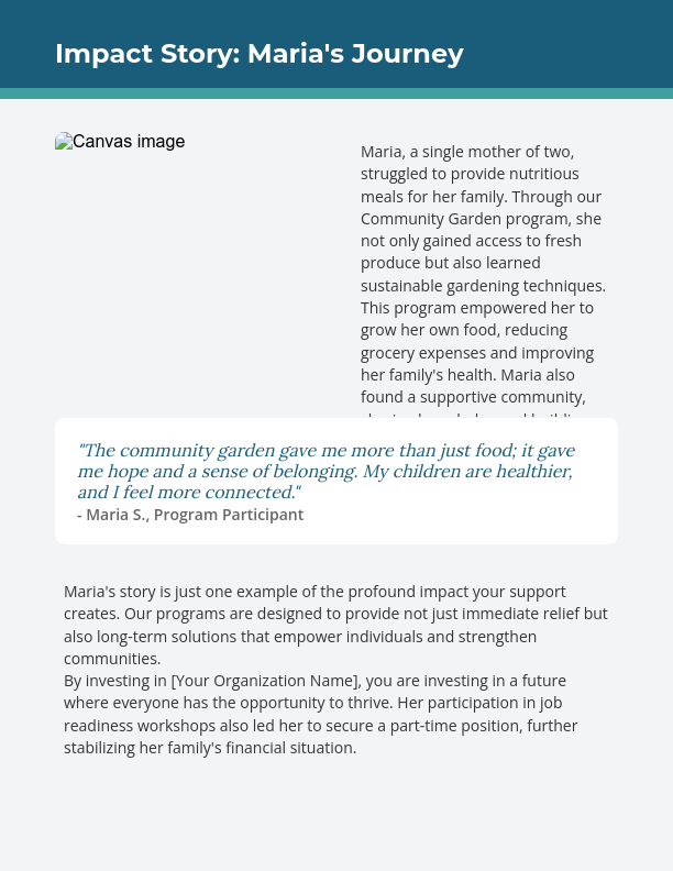 Nonprofit Annual Impact Report