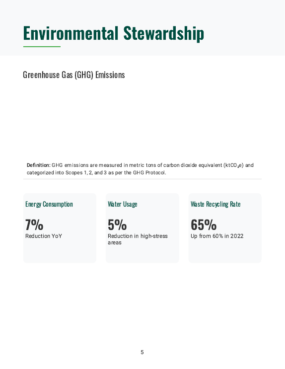 Annual ESG Report for Mid-Size Firms