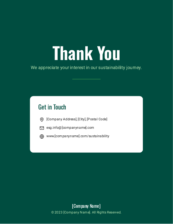 Annual ESG Report for Mid-Size Firms