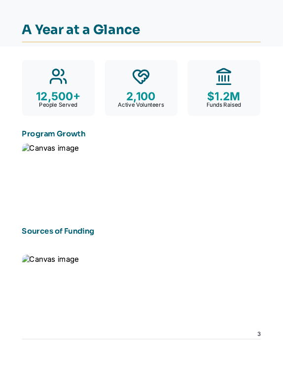 Annual Nonprofit Impact & Donor Report