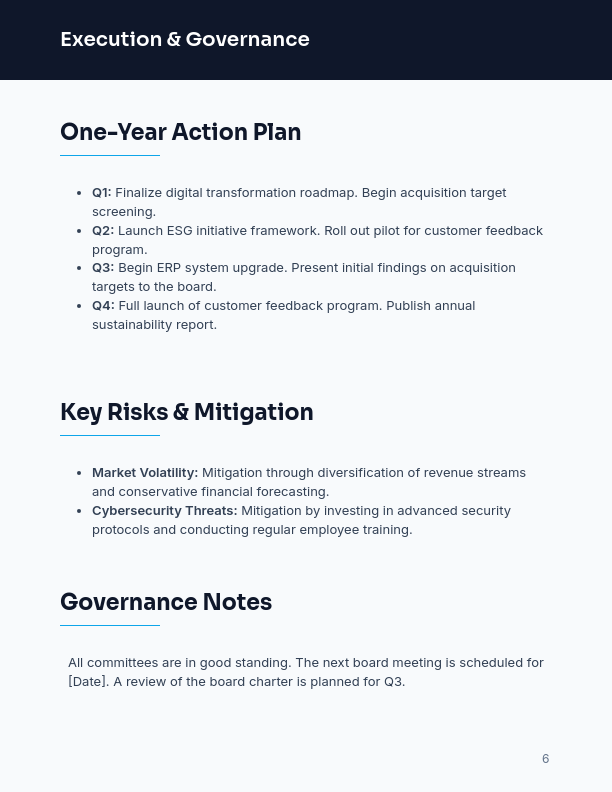 Annual Strategic Review for Boards