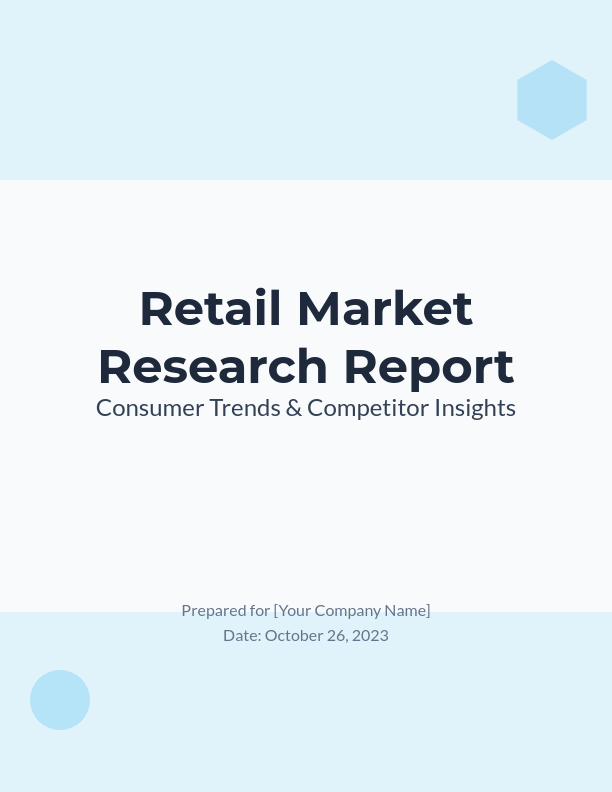 Retail Consumer Trends & Competitor Insights
