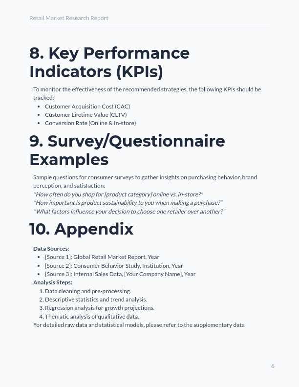 Retail Consumer Trends & Competitor Insights