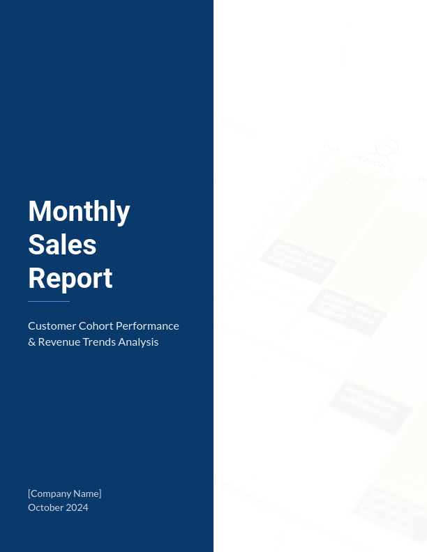 Monthly Customer Cohort Sales Insights