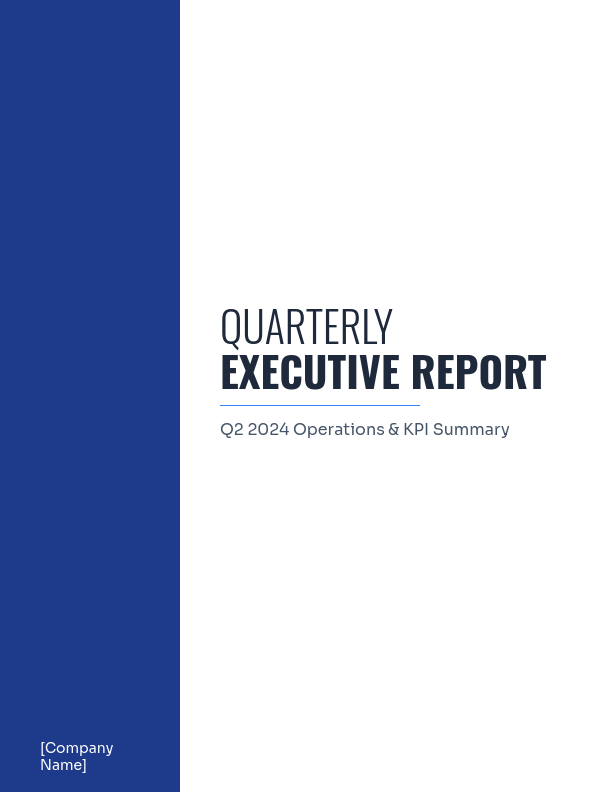Quarterly Executive Ops & KPI Brief