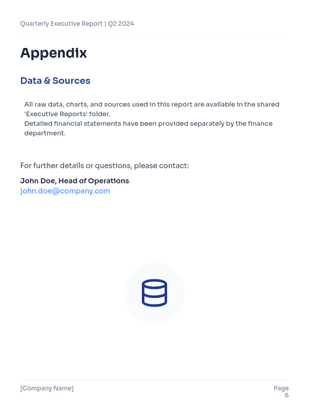 Quarterly Executive Ops & KPI Brief