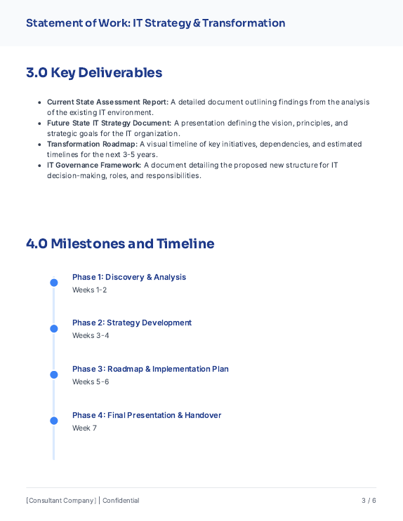 SOW for Consulting: IT Strategy Engagement