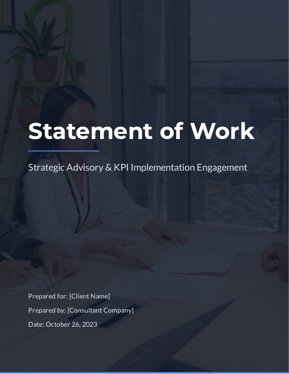 Consulting SOW: Strategic Advisory & KPIs