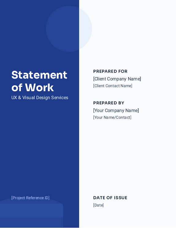 Design Services SOW — UX & Visual Design