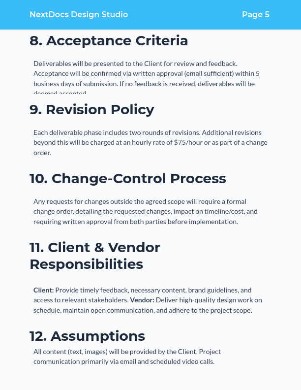 Design SOW for Mobile App UI/UX