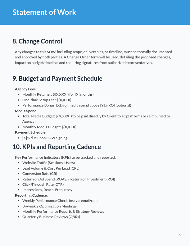 Marketing SOW — Digital Campaign Launch