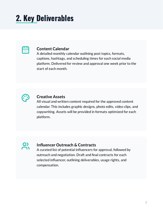 Marketing SOW: Social & Influencer Campaigns