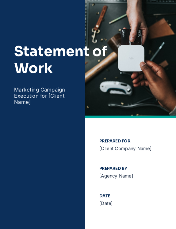 Marketing SOW for Agency Campaign Execution