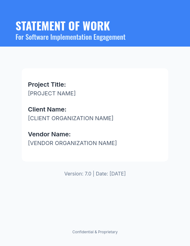 SOW v7 - Software Implementation for SMBs