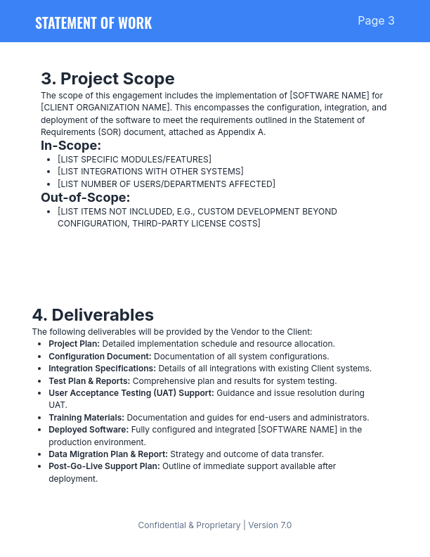 SOW v7 - Software Implementation for SMBs
