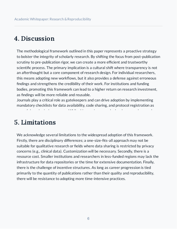 Academic Whitepaper: Methods & Replicability